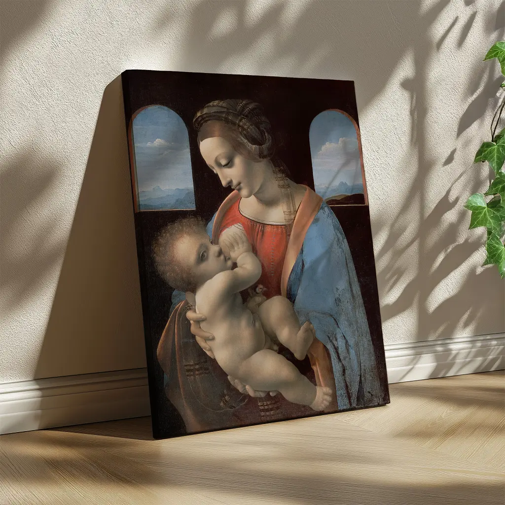 Інтер'єрна картина Мадонна Літта, Леонардо да Вінчі, Leonardo da Vinci, The Litta Madonna, 60×45 см (id6759) - фото 2
