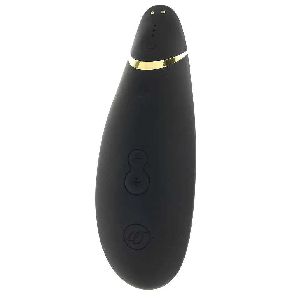 Лубрикант Womanizer Premium 2 + 50 мл - Инновационный клиторальный вакуумный стимулятор, 15х3.5 см чёрный - фото 3