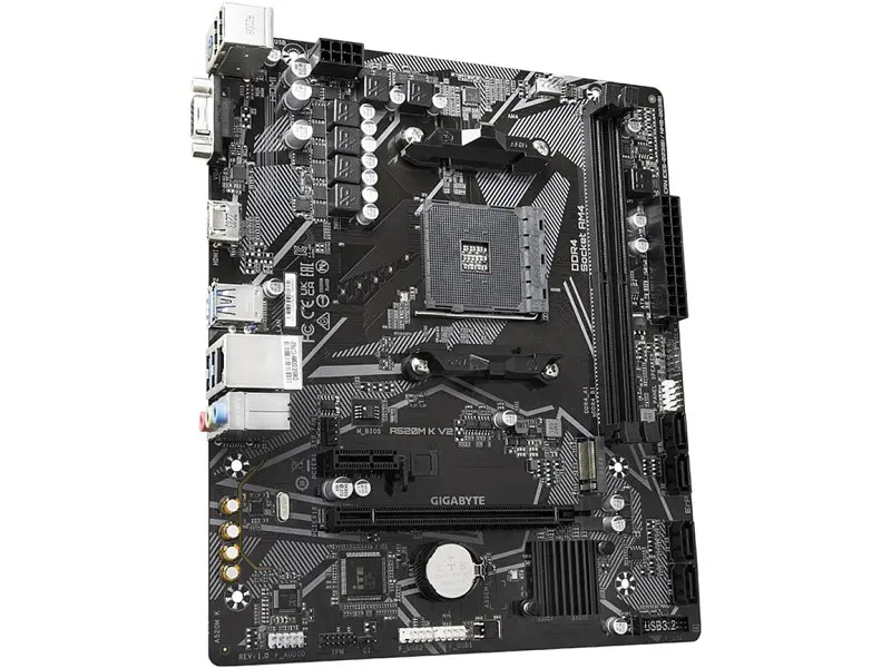 Материнська плата Gigabyte A520M K V2 - фото 2