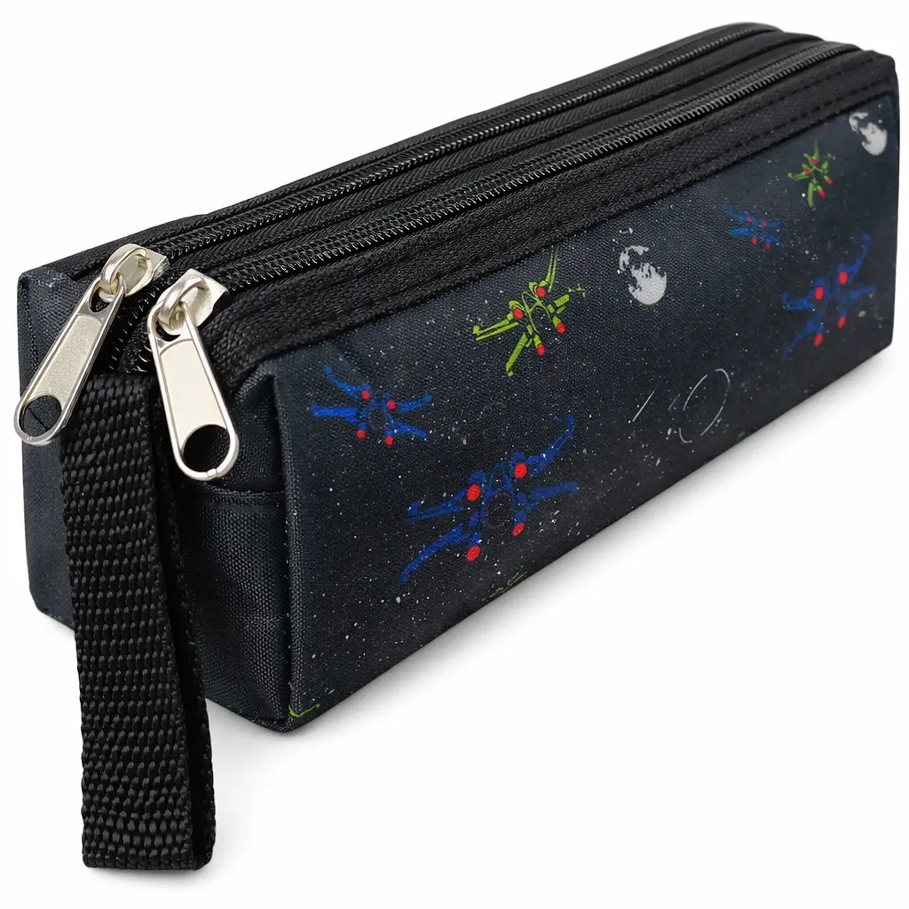 Пенал шкільний Expertiz Zweikammer-etui 20x5.5x5 см поліестер чорний