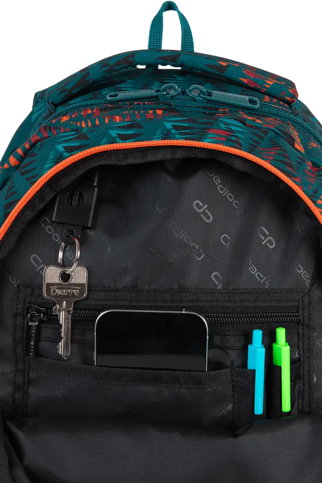 Рюкзак CoolPack Jerry Football Navy 19 л 39х28х19 см зелений (F029968) - фото 4