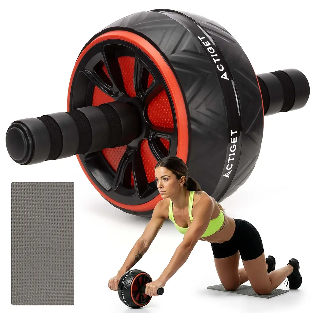 Ролик (гімнастичне колесо) для преса Actiget Ab Wheel ACT0111 Black/Red - фото 2
