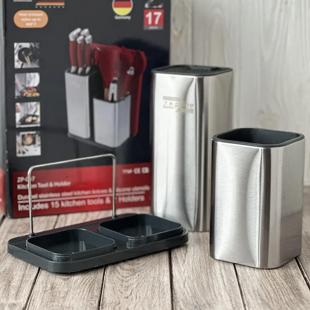 Набір кухонного приладдя Zepline ZP-047, 17 предметів червоний (43273-ZP-047_1280) - фото 6