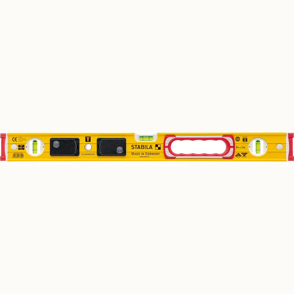 Уровень Stabila Type 196-2 LED L 60 cм 3 капсулы, подсветка, сверхпрочный (17392) - фото 2