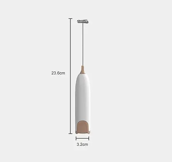 Капучинатор Milk Frother електричний для молока Чорно-білий - фото 2