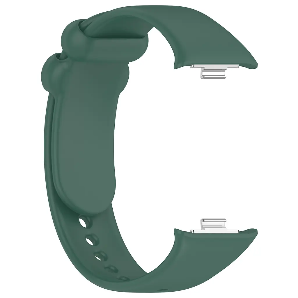 Силіконовий ремінець для фітнес браслетів Xiaomi Mi Band 8 Pro/9 Pro Redmi Watch 4/5, Silicone, dark green, зі зручною застібкою, на фітнес трекер та смарт годинник, ArmorStandart (ARM73970) - фото 4