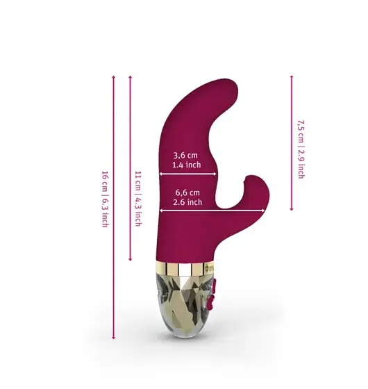 Вібратор-кролик Mystim Hop Hop Bob 16.5 см фуксія - фото 5