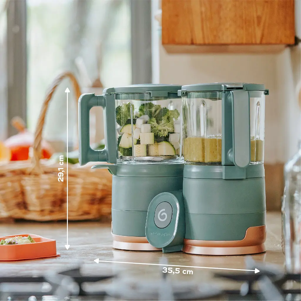 Блендер-пароварка Babymoov Nutribaby Glass зелений (A001132) - фото 7