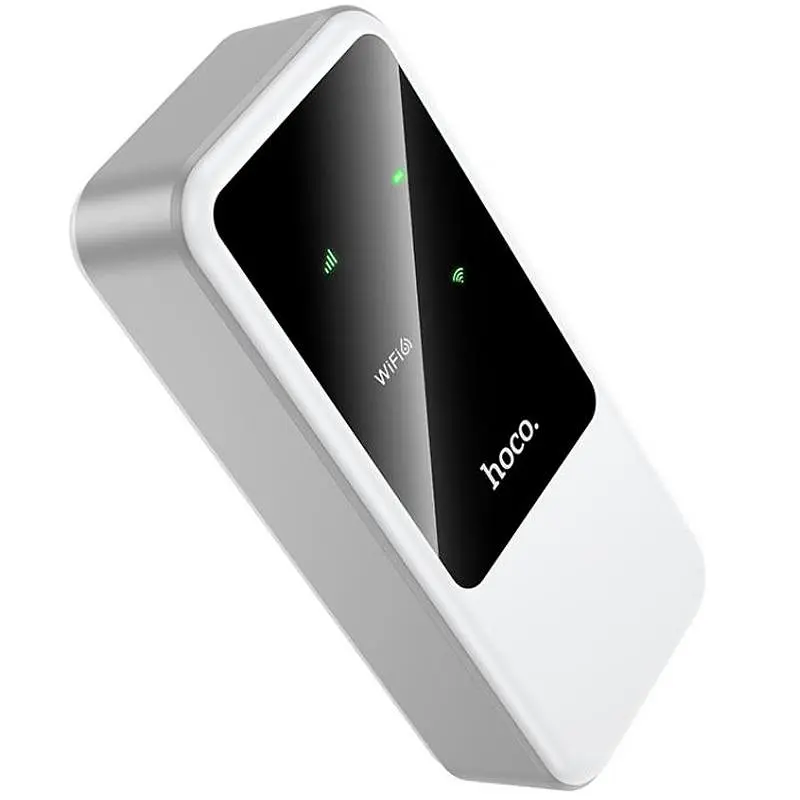 Портативний модем WiFi роутер Hoco HI42 150Mbps (SIM) 2000 mAh White - фото 3