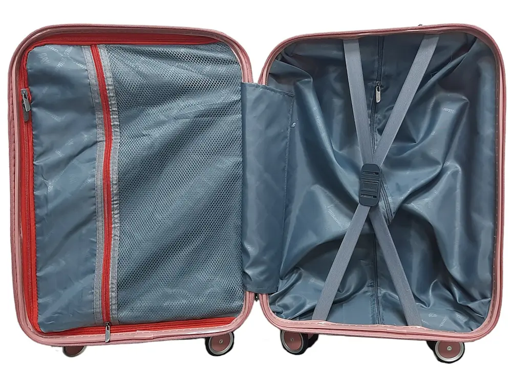 Валіза міні XS+ з поліпропілену Milano bag 0305 40л Рожевий - фото 5