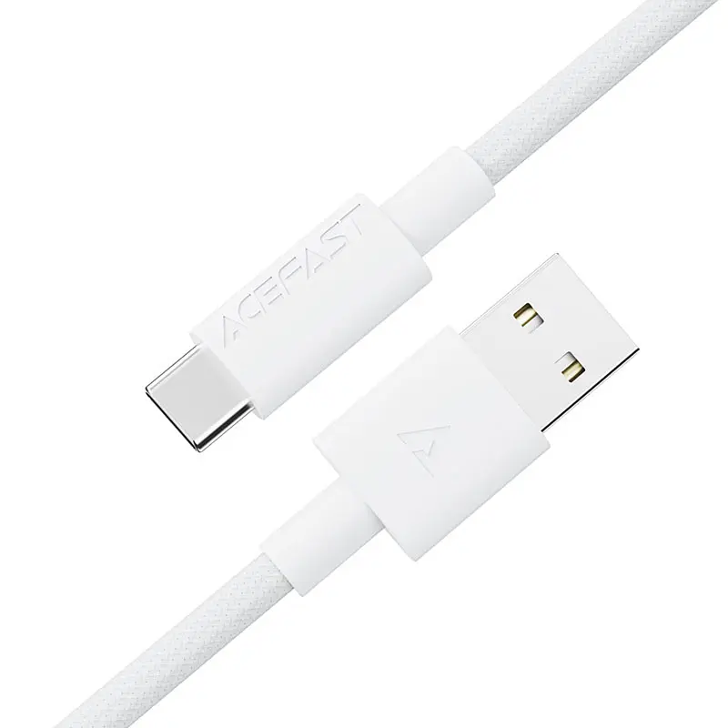 Дата кабель Acefast C18-04 USB to Type-C 3A (1.2m) White - фото 3