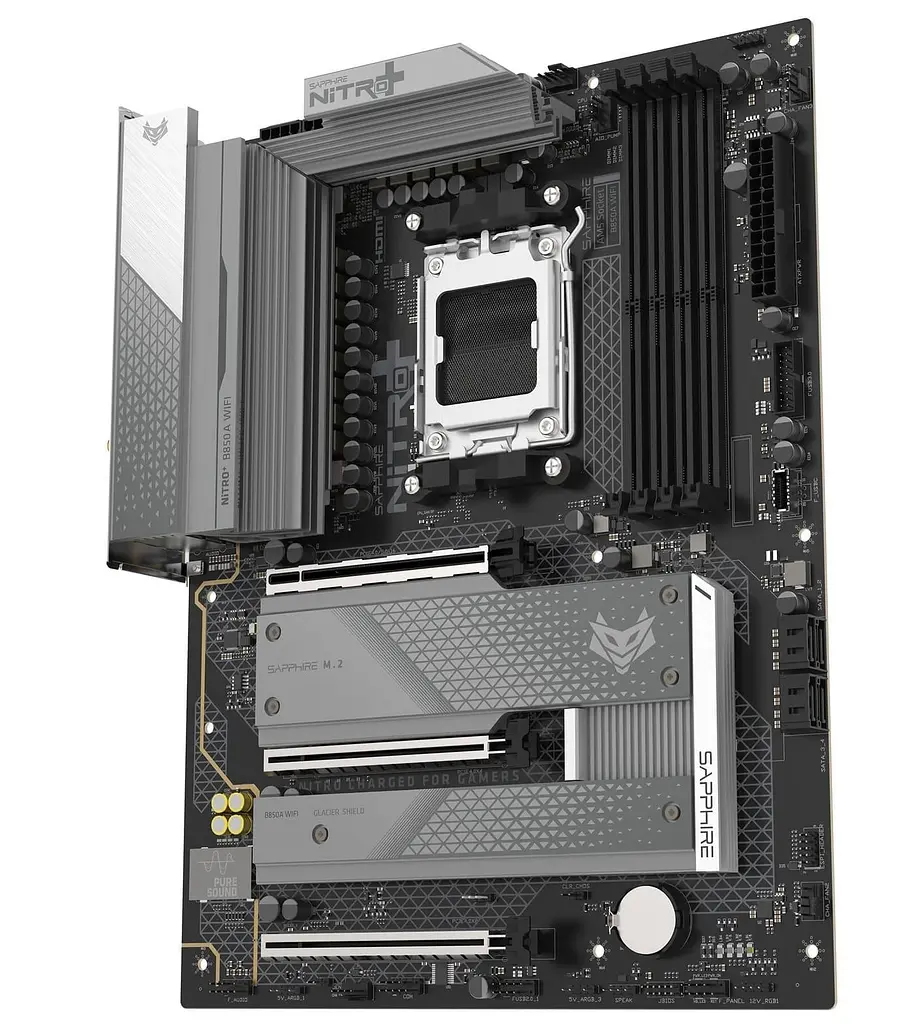 Материнська плата Sapphire NITRO+ B850A WIFI7 (52123-03-40G) (Socket AM5, AMD B850, ATX) - фото 3