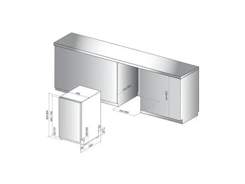 Встраиваемая посудомоечная машина Indesit DSIO 3T224 CE - фото 4