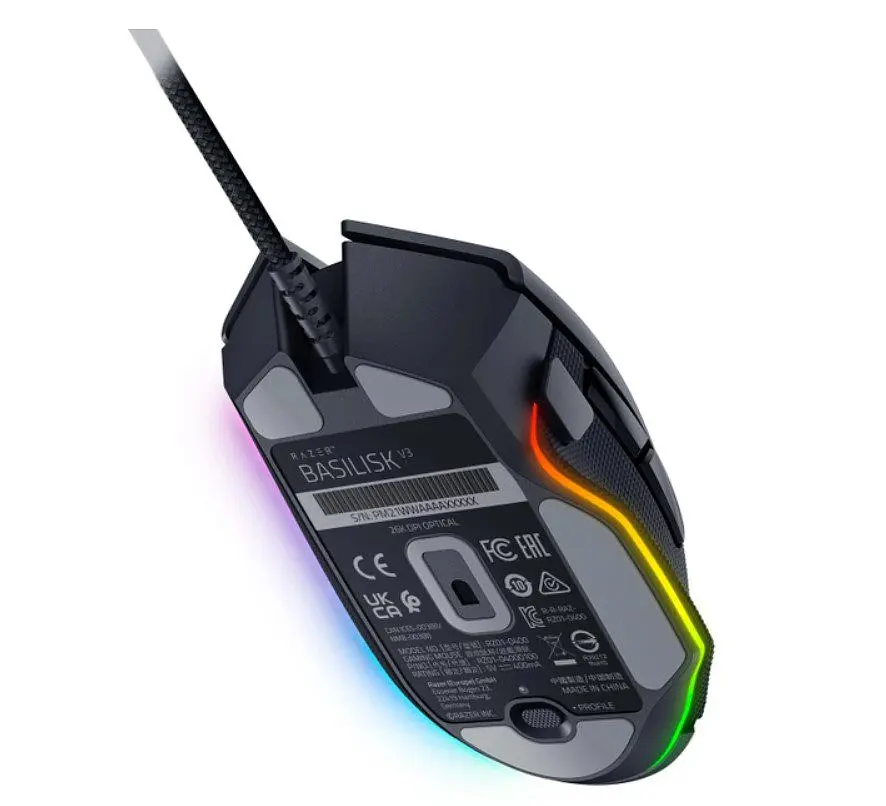 Ігрова миша Razer R3M1 Basilisk V3 50G, USB, ESports Gaming, 26000 DPI, Black - фото 4