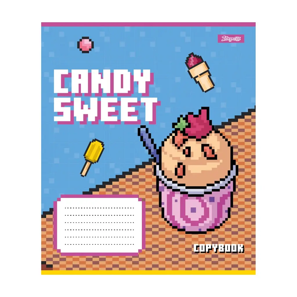 Зошит 1 вересня Candy sweet А5 12 аркушів коса лінія (767201), в асортименті - фото 4