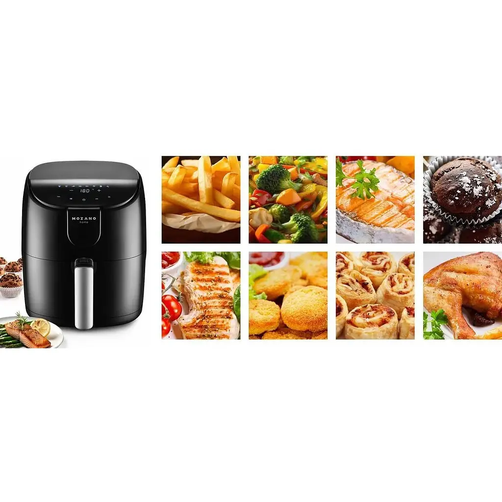 Аерофритюрниця Mozano AGD/FRY/01#SRE 1500 Вт 4 л 8 авто програм - фото 10
