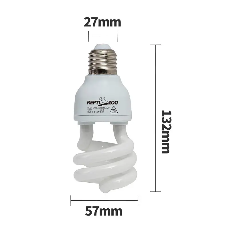 Люмінесцентна лампа Repti-Zoo Tropical Lamp 5.0 UVB 15W для тропічних рептилій та амфібій (CT5015) - фото 5