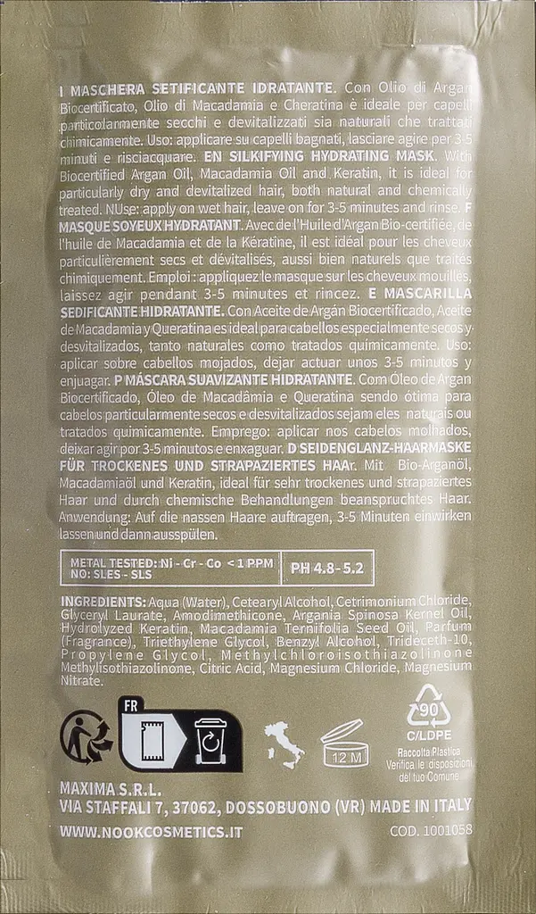 Маска для зволоження волосся Nook MAGIC ARGANOIL Secret 10 мл - фото 2