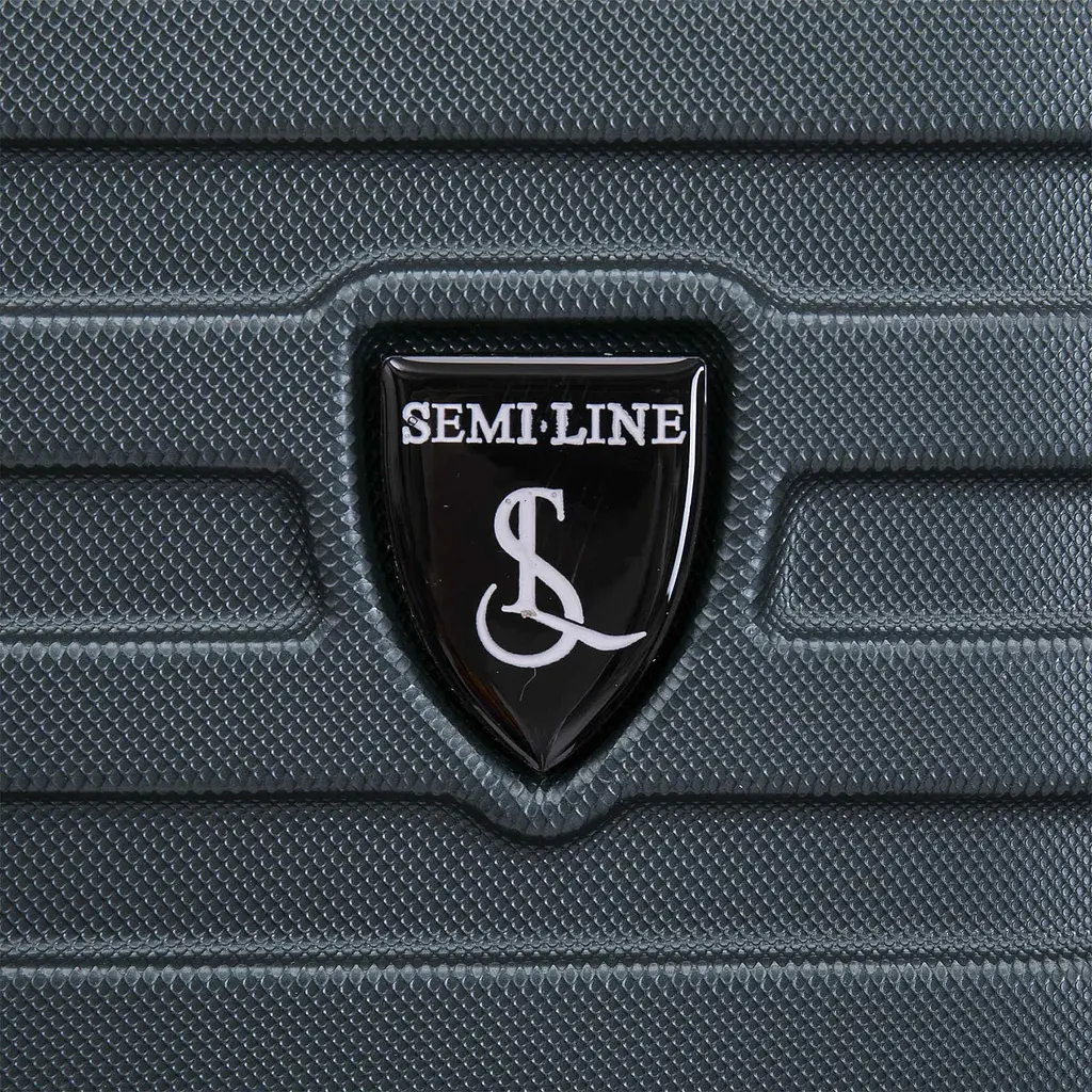 Валіза під ручну поклажу Semi Line 20 дюймів (S) дюймів (S) ABS-Plastic Navy-Green (T5865-1) - фото 9