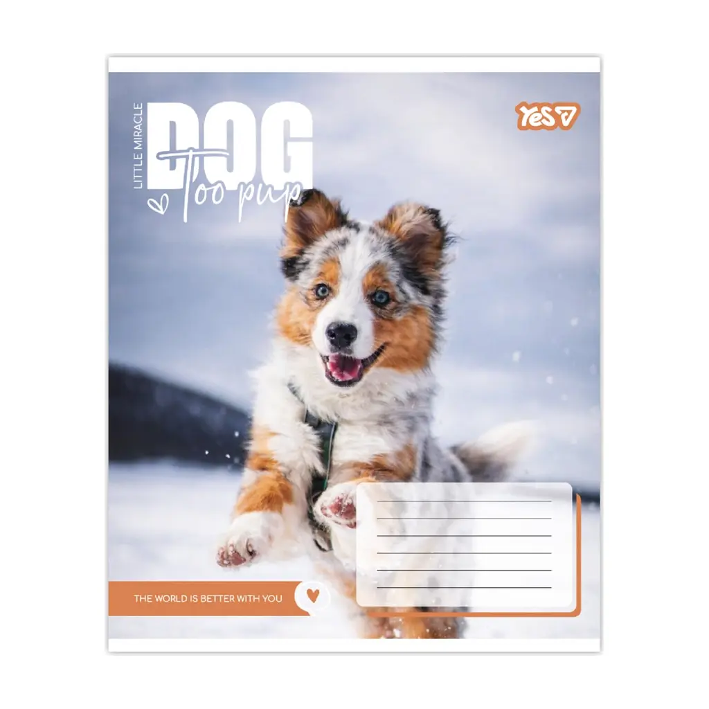 Зошит Yes Dog too pup А5 12 аркушів лінія (768732), в асортименті - фото 6