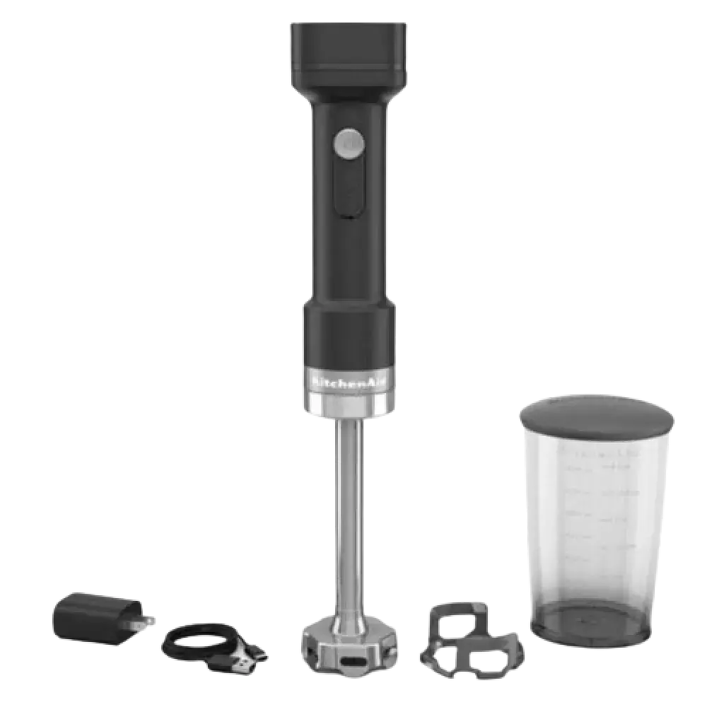 Блендер KitchenAid Go 5KHBRV71BM 12V занурювальний бездротовий зі знімною батареєю, з акумулятором, матовий чорний