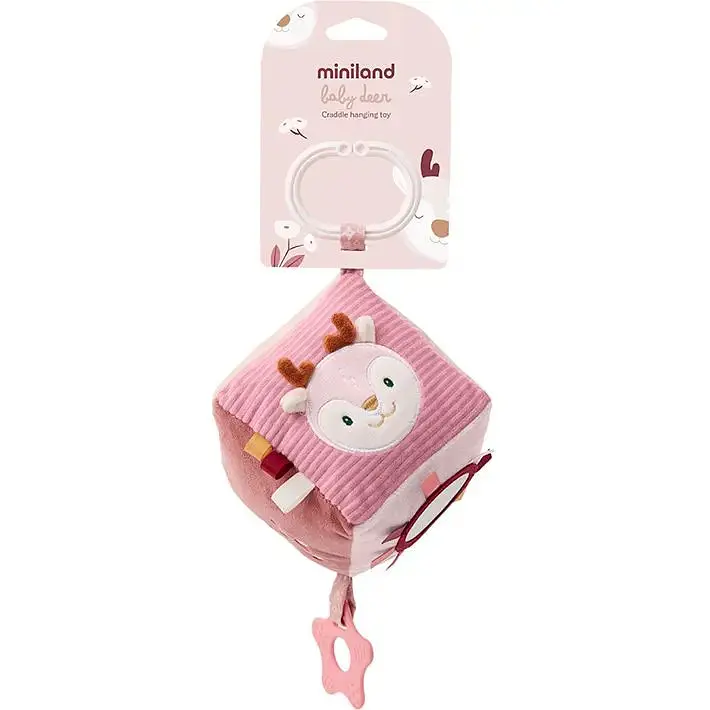 Сенсорний підвісний кубик Miniland Baby Deer (97373) - фото 2