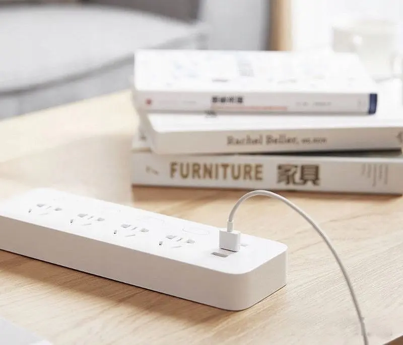 Мережевий фільтр-подовжувач MiJia Power Strip (4 розетки + 3 USB-port) 2 м White MJSWSKCXB-01QM (NRB4023CN) - фото 4