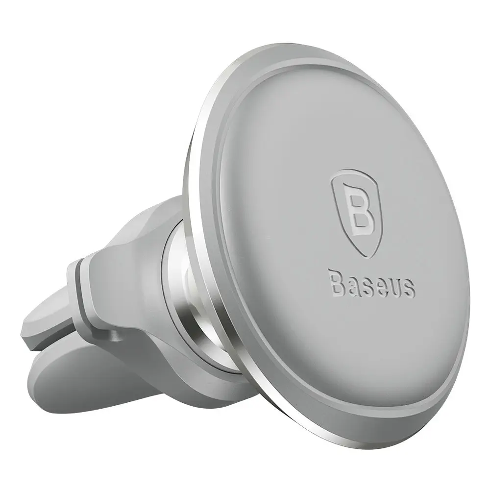 Магнітний автотримач для телефону Baseus Magnetic Air Vent Car Mount SUGX-A0S Сріблястий (5485400704) - фото 2