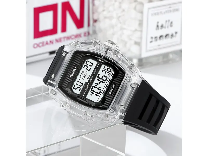 Чоловічий наручний годинник 2296WTBK White-Black Skmei acs0030040 - фото 6