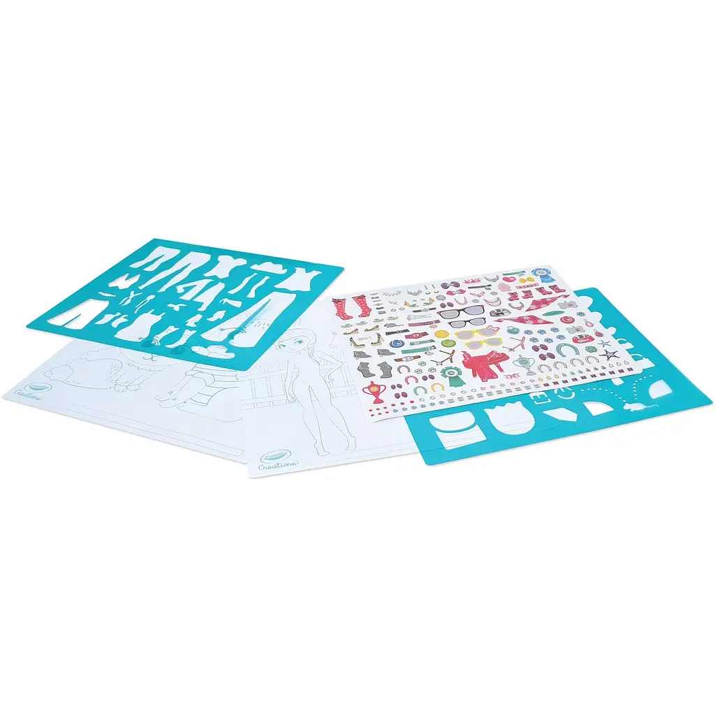 Розмальовка Crayola Creations Pet Fashion Studio, з наліпками та трафаретами, 40 сторінок (04-1173) - фото 3