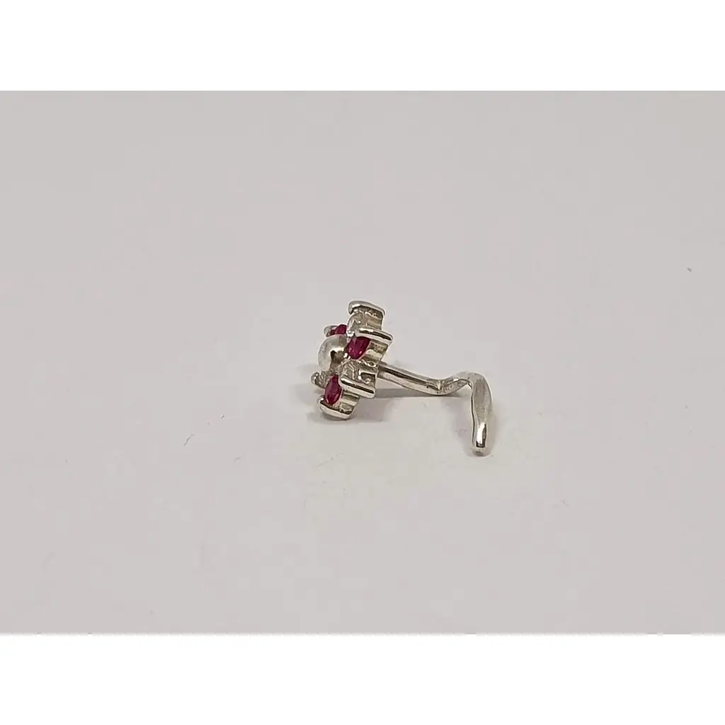 Срібна сережка-пірсинг в ніс Dear. 1040.5С - фото 2