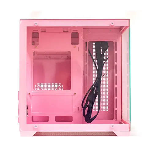 Корпус GTL Gaming Infinity, Pink, без БП, Mid Tower, Micro ATX/Mini ITX, 1xUSB 3.0/2xUSB 2.0, макс. CPU – 160 мм/VGA – 320 мм, боковая и передняя панель из закаленного стекла (GTLN275-1P) - фото 3