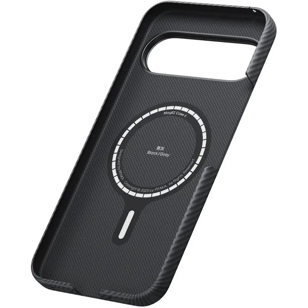 Чохол Pitaka MagEZ Ultra-Slim Case Twill 600D для Google Pixel 10 Black/Grey (GPB2501) [146975] - фото 3