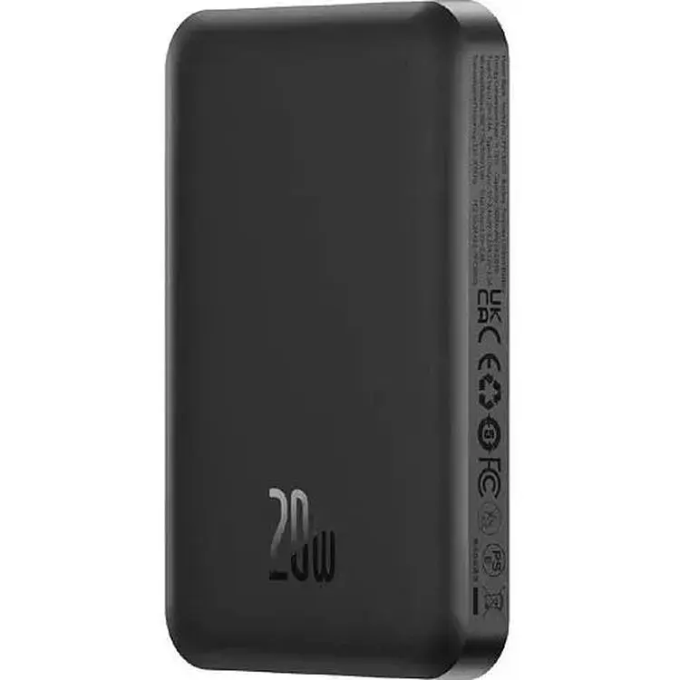 Портативна батарея Baseus Magnetic Mini Wireless Fast Charge 5000 mAh 20W P10022107113-00 Black - фото 2