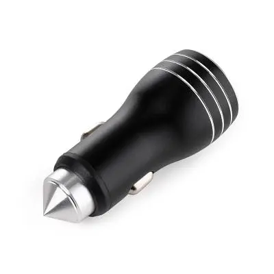 Зарядний пристрій Vinga QC3 Quick Dual USB Car Charger aluminium 18W Max (VCCQAABK) - фото 2