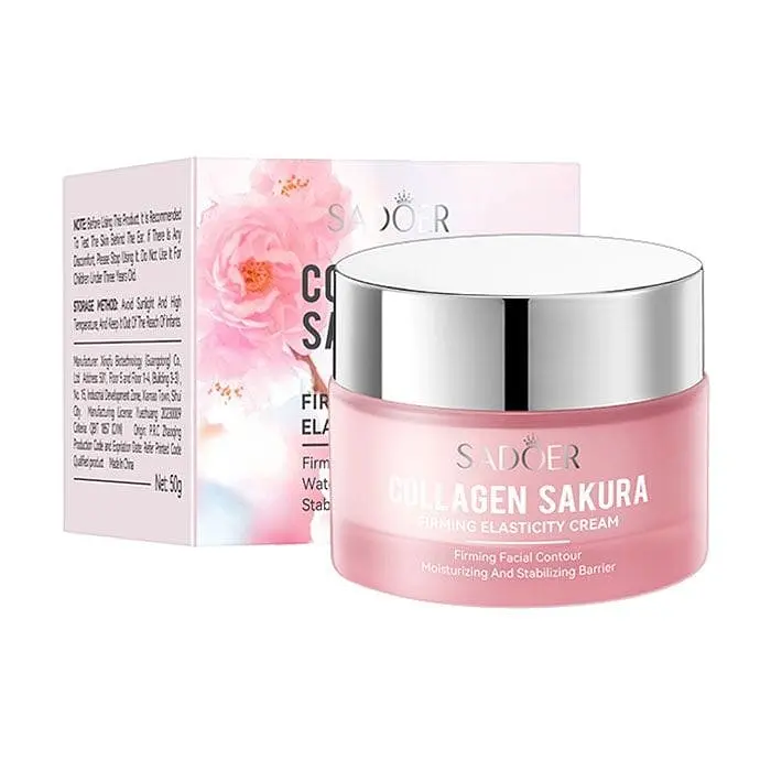 Крем Sadoer для обличчя з сакурою Collagen Sakura Firming Elasticity Cream 50 мл - фото 2
