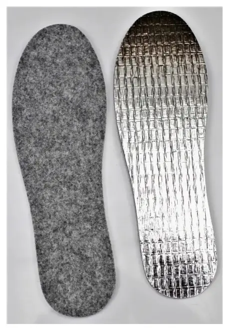 Устілки Coccine Aluminium Silver зимові теплоізоляційні повстяні з фольгою 4 мм. Розмір 39 - фото 2
