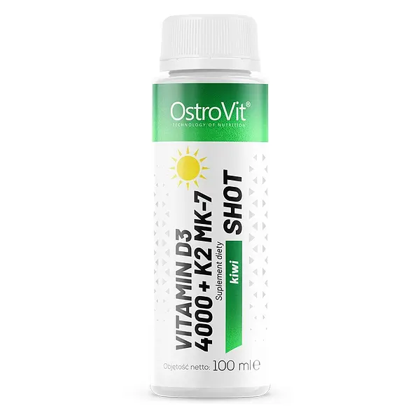 Вітаміни та мінерали OstroVit Vitamin D3 4000 + K2 MK-7 Shot, 100 мл - Ківі