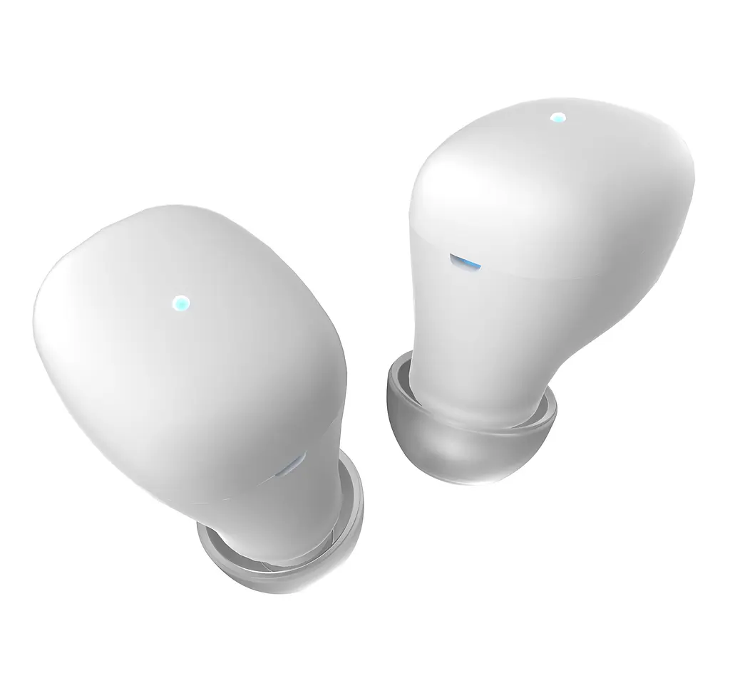 Беспроводные наушники Ergo BS-530 Twins Nano 2, BT5.3, 25mAh, 190mAh, 3h, White UA UCRF - фото 4