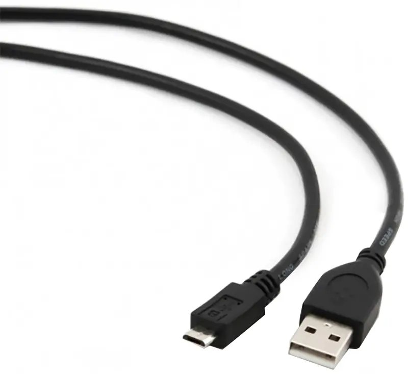 Кабель Cablexpert USB-MicroUSB 1m CCP-mUSB2-AMBM-1M Black - фото 2