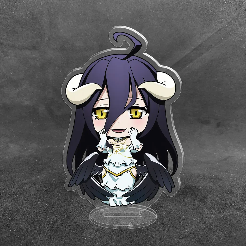Акрилова колекційна фігурка Chibi Аніме Король Overlord Albedo, Альбедо 10 см - фото 2
