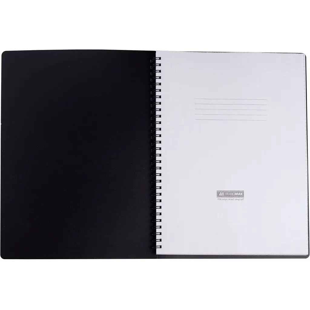 Книга записна Buromax Office в клітинку А4 спіраль зелена 96 аркушів (BM.24451150-04) - фото 2