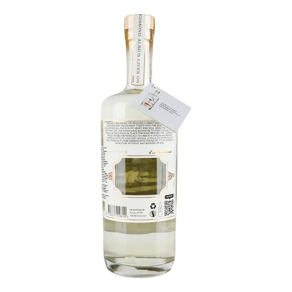 Джин Sir Edmond Bourbon Vanilla Infused Gin, 40%, 0,7 л - фото 3