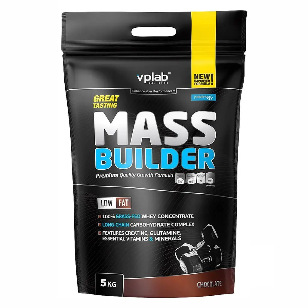 Гейнер зі Складними Вуглеводами та Креатином Mass Builder - 5000г Шоколад