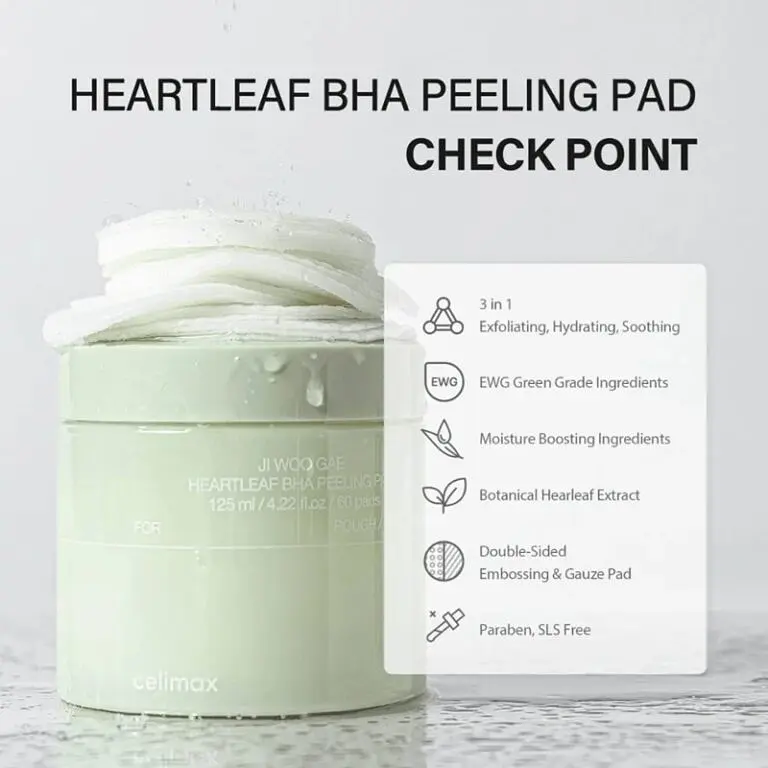 Пілінг-педи з екстрактом хауттюйнії та BHA Ji Woo Gae Heartleaf Bha Peeling Pad Celimax 60 шт - фото 2