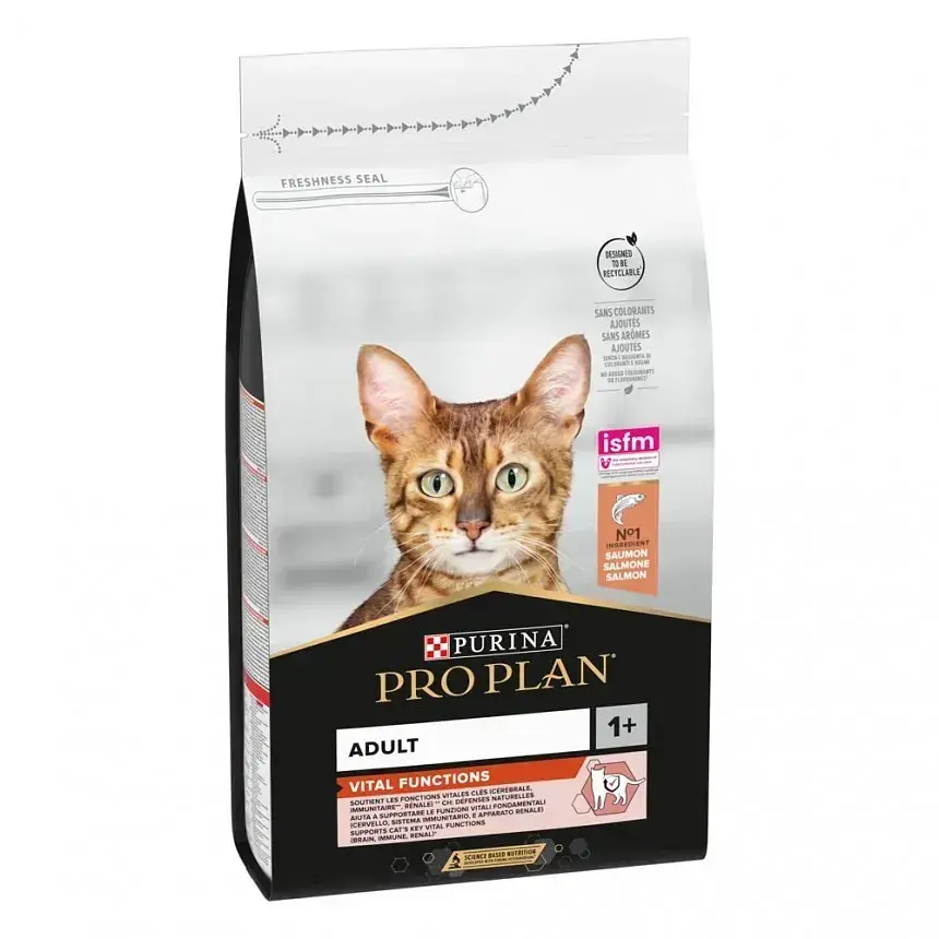 Сухий корм для котів Purina Pro Plan Adult Vital Functions з лососем 1.5 кг 12539024 - фото 2