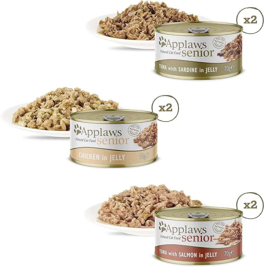 Набір консервів для літніх кішок Applaws Senior Mixed Selection Multipack, 6х70g - фото 3