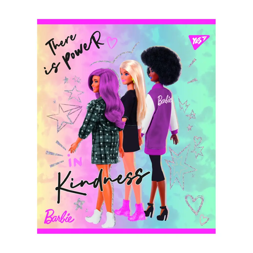 Зошит Yes А5 Barbie 18 аркушів лінія (766825), в асортименті - фото 2