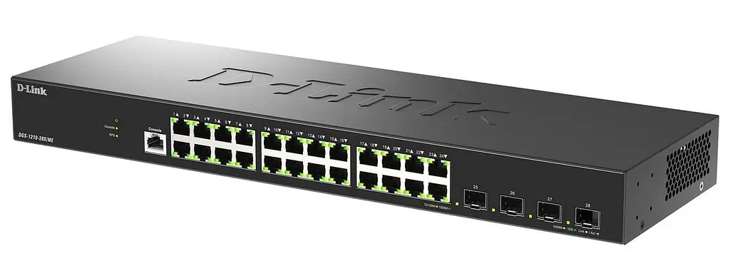 Комутатор D-Link DGS-1210-28X/ME 28-Port Gigabit Metro Ethernet L2 Managed (DGS-1210-28X/ME/C1A) - фото 3