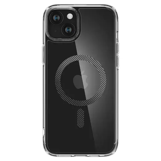 Прозорий чохол Spigen Ultra Hybrid (MagFit) Carbon Fiber для iPhone 15 (ACS06805) - фото 2